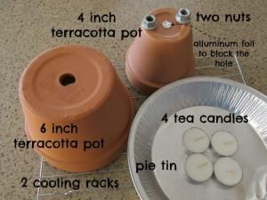 Terra Cotta Pot Heater Diy, Terra Cotta Heater, Homemade Heater, Bunkie Ideas, Candle Heater, Diy Heater, Stock Pile, Terra Cotta Pot, Survival Stuff