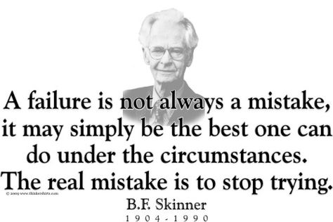 Extinction The elimination of the behavior by stopping reinforcement of the behavior.  For example, a rat who received food when pressing a bar, receives food no longer, will gradually decrease the amount of lever presses until the rat eventually stops lever pressing. Bf Skinner Quotes, Skinner Quotes, Aba Quotes, Sports Psychology Quotes, Bf Skinner, Aba Clinic, Skinner Box, Sc Quotes, Aba Resources