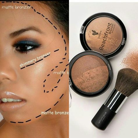 Tips on how to use bronzer. Our beach front bronzer is half shimmer and half matte. Great for that natural looking glow. heres an extra tip. If your looking for a natural look thats easy also use as your eyeshadow https://www.youniqueproducts.com/JessicaBryant Bronzer Tutorial, Younique Marketing, Makeup Bronze, Younique Eyeshadow, Shimmer Bronzer, Makeup Favs, Makeup Contouring, Series Ideas, Ideas For Makeup