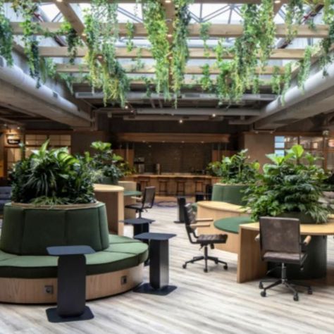 A beautiful design filled with #biohpilia and natural tones, fostering creativity in a collaborative space that is more than just a place to work!

Home to Vodaphone and Kolektif House, this inspiring co-working space located in Istanbul Turkey was designed by  KONTRA-IST Architecture, who recently reconstructed 5 floors of the Maslak 42 Building in Istanbul, transforming a former hotel and shopping mall into these shared offices. Vodafone Office, Coworking Space Design, St Regis Hotel, Innovative Office, Fitness Memes, Cool Office Space, Coworking Office, Dream Office, Built In Furniture