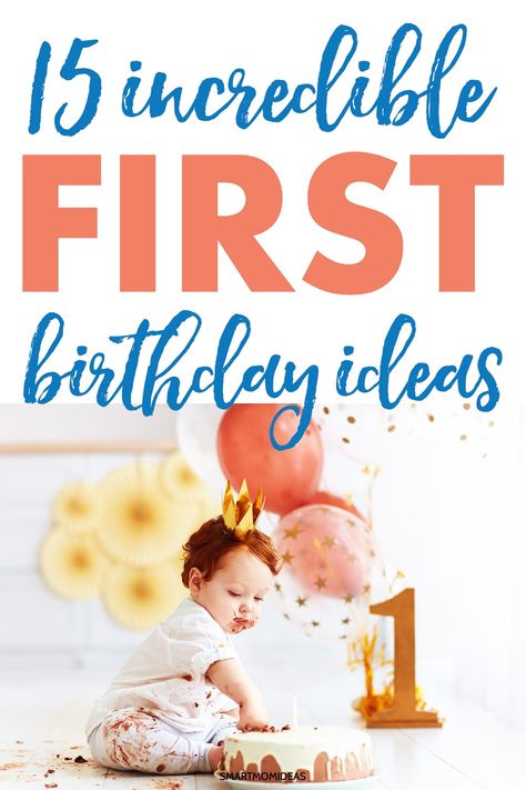 First birthday ideas for your little one! Get the best inspired Instagram birthday ideas and Pinterest birthday ideas for your one year old. #firstbirthday #birthdayideas Birthday Ideas For One Year Old, Birthday Theme For One Year Old, Fun One Year Old Birthday Ideas, What To Do At A One Year Old Birthday, One Year Old Invitations, Year One Birthday Ideas, One Year Old Birthday Traditions, Small One Year Old Birthday Party, One Year Birthday Activities