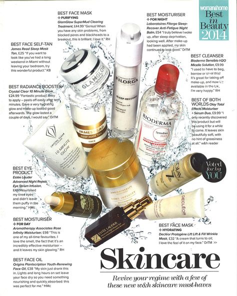 Skincare woman & home Skin Care Magazine Cover, Skincare Magazine Ad, Skincare Magazine Layout, Skincare Magazine, Bazar Magazine, Trending Skincare, 잡지 레이아웃, Pub Design, Makeup Books