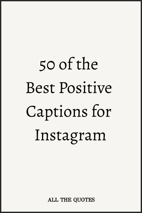 Looking for positive captions for Instagram to brighten up your feed? Find inspiration with these short, aesthetic and happy quotes. Boost your followers' spirits and spread good vibes with positive attitude captions that celebrate life. Your Instagram posts deserve the best captions – make them stand out with some positivity! Elevate your social media game with these uplifting and joyful Instagram captions. Let your profile radiate positivity with unique and catchy caption ideas that will surel Positivity Captions Instagram, Positive Captions Instagram, Short Catchy Captions For Instagram, Small Quotes Happy, Instagram Catchy Captions, Positive Quotes For Instagram Caption, Best Vibes Quotes, Positive Ig Captions, Short Cool Captions For Instagram