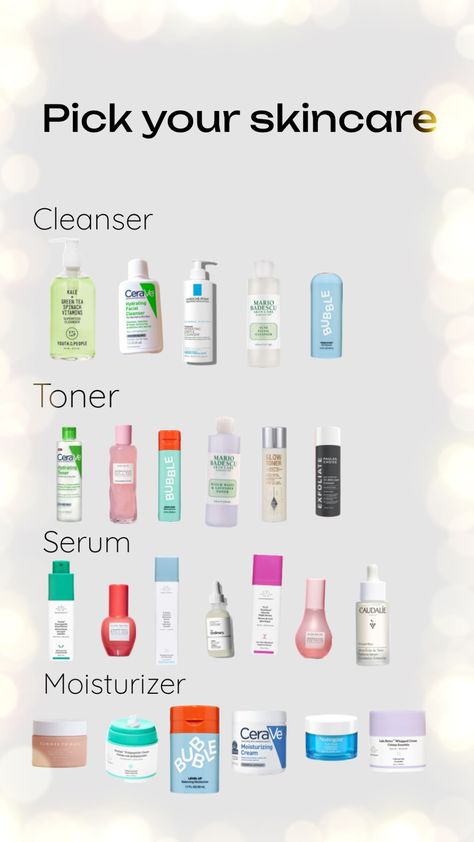 #skincare #drunkelephant #cleanser #toner #serum #moisturizer #bubble #cerave Mario Badescu Toner, Bubble Toner, Kids Skin Care, Men Skin Care Routine, Minimalist Skincare, Best Toner, Simple Skincare Routine, Basic Skin Care Routine, Pretty Skin Care