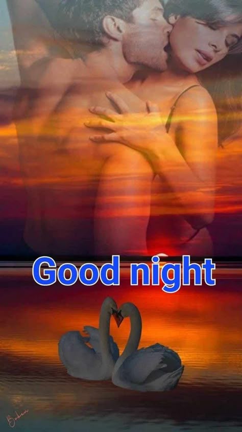 Romantic Stickers Whatsapp, Good Night Romantic Couple Kiss, Good Night Kiss Couple, Good Night Couple, Good Night My Love, Photos Amoureux, Good Night For Him, Good Morning Quotes Friendship, Good Night Love Pictures