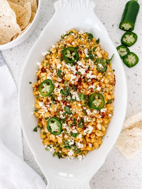 Mexican Street Corn in a Skillet Skillet Elote Corn Recipe, Skillet Street Corn Recipe, Corn In Skillet, Skillet Street Corn, Best Mexican Street Corn Recipe, Skillet Mexican Street Corn, Mexican Street Corn Recipe, Street Corn Recipe, Superbowl Appetizers