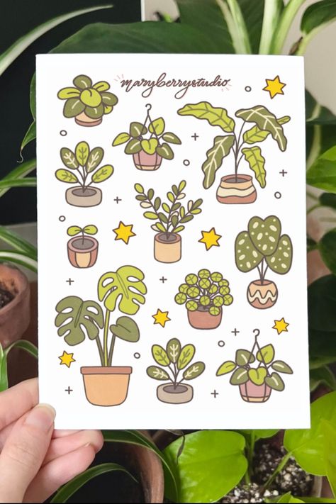 30+ unique houseplants vinyl stickers. Add a touch of greenery to your walls with these stylish stickers. Perfect for any room in your home. #houseplants #vinylstickers . #Planner_Sticker_Sheet #Sticker_Sheet_Design #Sticker_Sheet_Ideas #Sticker_Sheets_Aesthetic Cute Sticker Sheet Aesthetic, Cute Stickers Making, Planner Sticker Sheet, Sticker Inspo Aesthetic, Sticker Journal Ideas, Sticker Sheet Design, Sticker Sheet Ideas, Sticker Sheets Aesthetic, Sticker Doodles