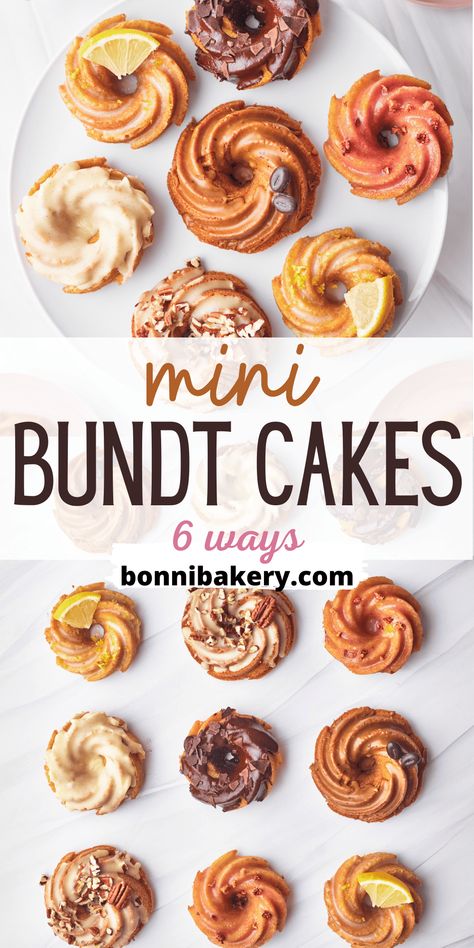 Mini Raspberry Bundt Cakes, Mini Glazed Cakes, Cute Mini Bundt Cakes, Mini Pound Cakes Cupcake, Mini Cinnamon Bundt Cakes, Smores Mini Bundt Cake, Banana Bread Mini Bundt Cake, Air Fryer Mini Bundt Cake, Recipes For Mini Bundt Cakes