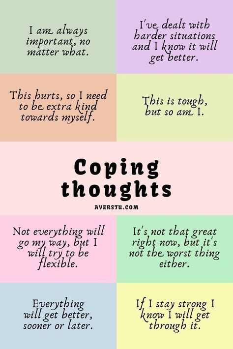 It is hard not to be upset when you mess something up or when something does not go your way. It’s tough to stay strong and remember that everything will get better when you are struggling. So, here are some coping thoughts to remind everyone that you are important and to remember to always be kind to and love yourself❤ #copingthoughts #loveyourself #staystrong Tenk Positivt, Inspirerende Ord, Vie Motivation, Motiverende Quotes, Positive Self Affirmations, Mental And Emotional Health, Self Care Activities, Health Quotes, Coping Skills