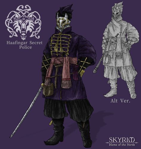 Elder Scrolls Oc, People Concept Art, Bioshock Art, Secret Police, Elder Scrolls Art, Larp Costume, Fantasy Drawings, Dnd Art, Dungeons And Dragons Homebrew