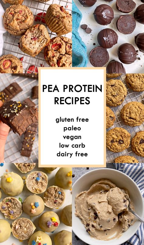 Pea Protein Bars, Vegan Vanilla Protein Powder Recipes, Plant Protein Powder Recipes, Pea Protein Powder Recipes, Pea Protein Recipes, Recipes Using Protein Powder, Protein Powder Muffins, Gluten Free Protein Powder, High Protein Muffins