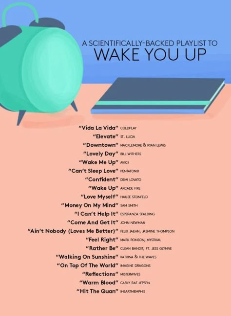 The playlist that will get you out of bed tomorrow morning Study Motivation Playlist, Books And Tea, Sleep Love, Not Musik, Study Ideas, Christina Perri, Song List, Music Mood, Mood Songs