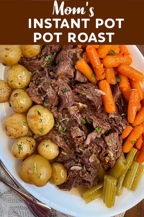 Roast With Onion Soup Mix, Instant Pot Pot Roast Recipe, Instant Pot Roast, Instant Pot Pot Roast, Chuck Roast Recipes, Sirloin Tip Roast, Potatoes And Carrots, Beef Pot Roast, Sirloin Tips