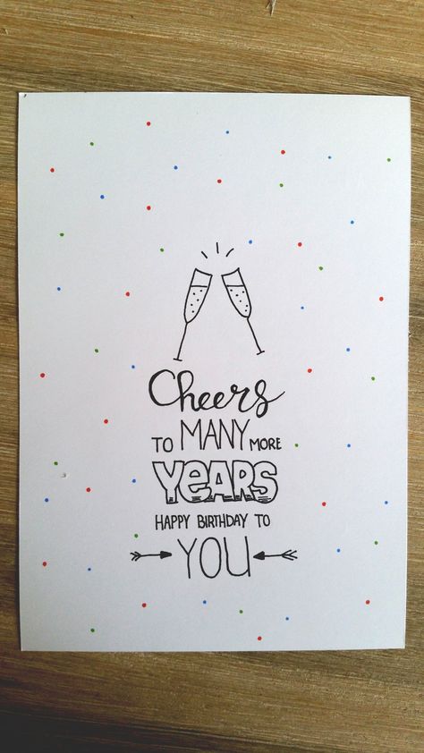 Cheers to many more years! Cheers To Another Year Birthday Quote, Cheers To Life Quotes, Cheers To Many More Years, Anniversary Cards For Boyfriend, Happy 25th Birthday, Opening Design, Cards For Boyfriend, Birthday Scrapbook, 25th Birthday