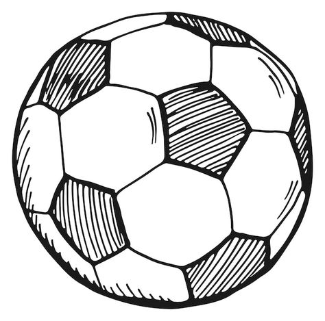 Ball Sketch, Mall Logo, Football Drawing, Ball Drawing, Soccer Tees, Game Icon, Color Pencil Drawing, Sports Games, Soccer Ball