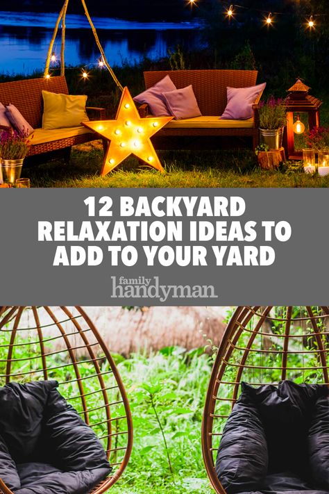 Backyard Relaxation Area, Relaxing Backyard Ideas, Back Yard Oasis, Backyard Entertaining Space, Relaxation Ideas, Relaxing Ideas, Romantic Furniture, Training Vines, Romantic Backyard