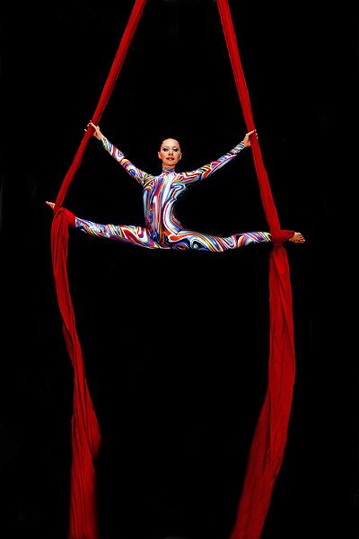 I love it! But it is only begging aerial! I am advance...........p.s. that is 2 foot wrap! Aerial Silks Costume, Aerial Gymnastics, Silk Dancing, Aerial Costume, Aerial Silk, Candy Costumes, Aerial Acrobatics, Aerial Dance, Aerial Arts