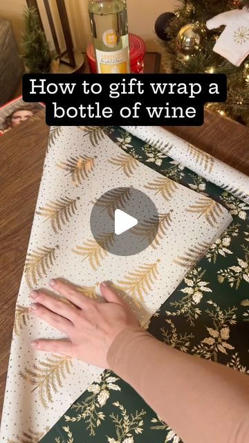 Nikki - Wrappin Queen on Instagram: "How to wrap a bottle of wine! #giftwrapping #giftwrappingideas #howtogiftwrap" How To Gift Wrap A Bottle, How To Wrap A Bottle Of Wine, Wine Bottle Wrapping Ideas, Wrap A Bottle, Wrapped Wine Bottles, Gift Wraps, How To Wrap, A Bottle Of Wine, Bottle Of Wine