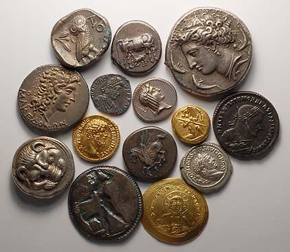 Ancients: Getting Started with Ancient Coins Silver Dollar Coin, Foreign Coins, Ancient Coin, Gold And Silver Coins, Greek Coins, Antique Coins, Coin Collection, Roman Coins, Dollar Coin