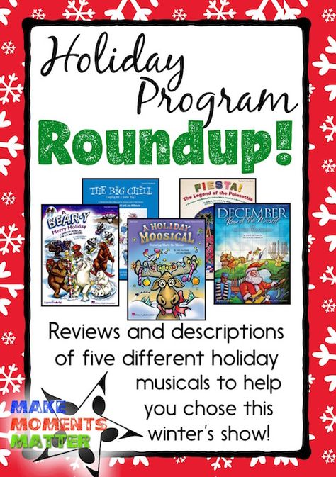 Holiday Program Roundup!  Read this blog post to get suggestions and ideas for your next holiday program! Kwanzaa Songs, Christmas Music Lesson, Performance Ideas, Music Education Games, Music Class Activities, Teaching Holidays, Concert Ideas, Elementary Music Education, Kids Singing