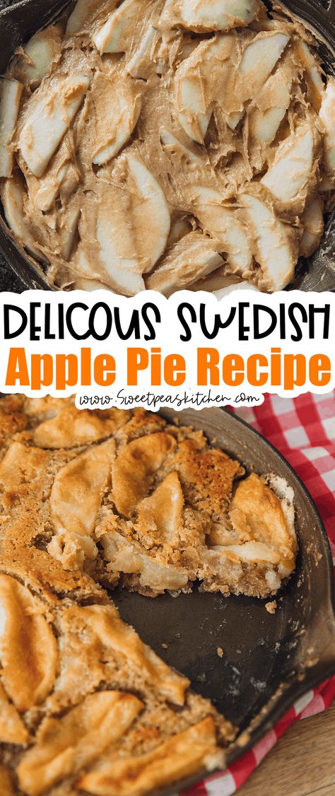 Swedish Apple Pie Recipes, Swedish Pie, Swedish Christmas Food, Icelandic Christmas, Swedish Apple Pie, Cream Cheese Lemonade Pie, Fried Apple Pies, Swedish Dishes, Fried Apples