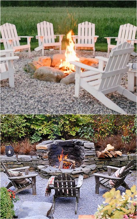 Backyard Fire Pit Designs, In Ground Fire Pit, Fire Pit Plans, Outdoor Fire Pit Designs, Fire Pit Landscaping, Homesteading Diy, Fire Pit Furniture, Cool Fire Pits, Fire Pit Ideas