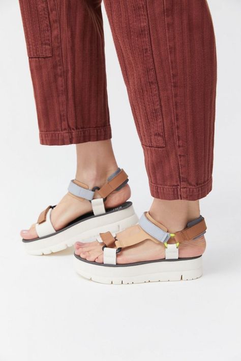 Camper Oruga Up Strappy Sandal | Urban Outfitters Teva Flatform Sandals, Camper Sandals, Ugg Classic Mini Boot, Teva Flatform, Clarks Desert Boot, Suede Cowboy Boots, Pointy Toe Boots, Chelsea Rain Boots, Expensive Shoes