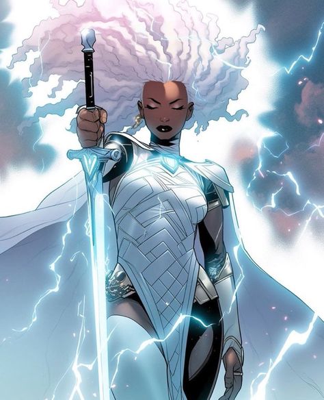 Storm Marvel, Ororo Munroe, Warrior Women, Black Comics, Afrocentric Art, Black Characters, Black Anime Characters, Black Art Pictures, Superhero Design