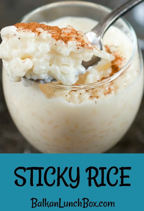 Sticky Rice Dessert Recipe, Minute Rice Pudding, Sticky Rice Pudding, Rice Dessert Recipes, Fantastic Dessert, Pudding Rice, Sticky Rice Cakes, Sweet Sticky Rice, Rice Pudding Recipes