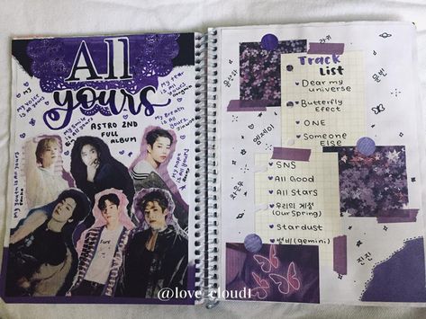 Astro Journal Astro Journal, Astro Album, Ideas Apuntes, Kpop Room, Kpop Journal, Astro Kpop, Journal Themes, Binder Covers, Journal Ideas