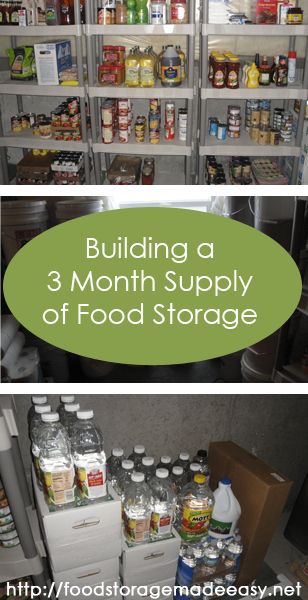 3 Month Food Storage Plan, 3 Month Food Supply List, Survival Food Storage, Emergency Preparedness Food, Emergency Prepardness, Emergency Food Storage, Emergency Food Supply, Long Term Food Storage, Food Storage Organization