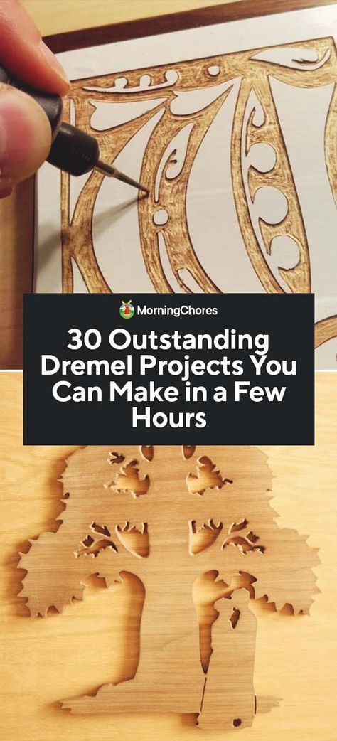 30 Outstanding Dremel Projects You Can Make in a Few Hours Dremel Werkzeugprojekte, Sculpture Dremel, Dremel Tool Projects, Diy Para A Casa, Dremel Crafts, Dremel Carving, Dremel Projects, Wood Crafting Tools, Dremel Tool