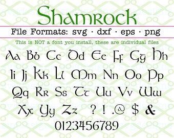 Bujo Alphabet, Irish Font, Svg Letters, Celtic Fonts, Medieval Font, Letter Fonts, Chalkboard Calendar, Svg Fonts, Calligraphy Script Fonts