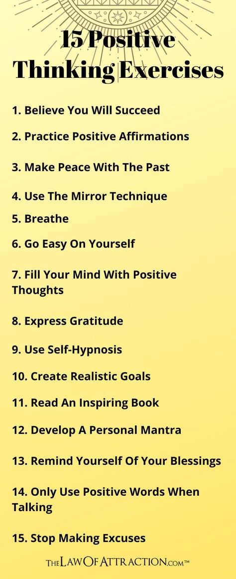 Do you struggle to stay positive? Maybe most of the time you find you are pessimistic rather than optimistic? It can be hard to be positive all of the time, and of course, it is not possible to never have any negative thoughts.  However, if you can learn to switch your mindset a bit and practice positive thinking, this can have a great impact on your life and yourself in general. Here are 15 positive thinking tips and techniques that you can try to help with positive thinking. Health Mindset, Be Optimistic, Magic Energy, Personal Mantra, Positive Thinker, Think Positive Thoughts, Switch Words, Happiness Project, Positive Living