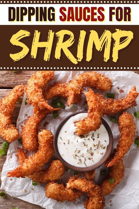 Try these tasty dipping sauces for shrimp to kick dinner up a notch. From cocktail to soy ginger to garlic butter, these sauces are bound to be a hit. Easy Sauce For Shrimp, Dipping Sauce For Shrimp Boil, Dip For Shrimp Sauce Recipes, Panko Shrimp Dipping Sauce, Breaded Shrimp Dipping Sauce, Sauce For Breaded Shrimp, Sauces For Fried Shrimp, Dipping Sauce For Grilled Shrimp, Fried Shrimp Sauce Recipes