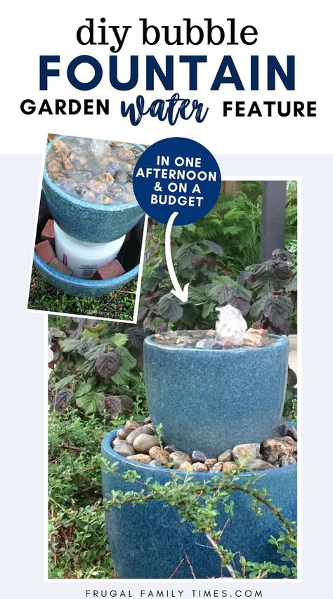 Small Patio Water Feature, Diy Pot Water Fountain, Diy Pondless Water Feature Simple, Garden Water Fountains Diy, Solar Water Features In The Garden Small, Small Patio Water Features Ideas, Mosaic Water Feature, Bird Fountain Diy, Diy Outdoor Waterfall Fountain