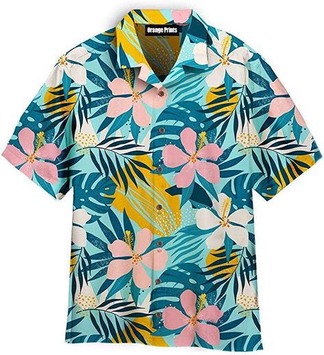 Amazon.com: Tropical Flowers Palm Leaves Hawaiian Shirt | for Men & Women Floral | Tropical Floral Short Sleeve Casual Hawai Shirt | Colorful Aloha Casual Button Up 3D Printed Beach Shirts | WT7007A : Clothing, Shoes & Jewelry Aloha Beaches Shirt, Funny Hawaiian Shirts, Tropical Flower, Flower Shirt, Floral Short, Mens Hawaiian Shirts, Aloha Shirt, Hawaii Shirt, Hawaiian Shirts