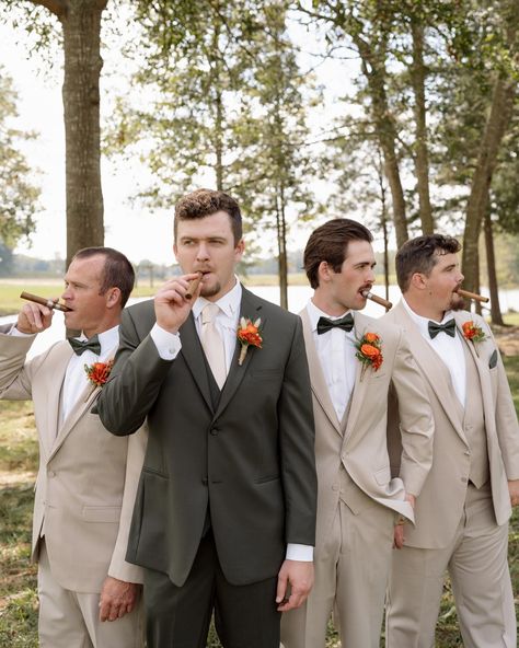 A moment for the guys! The groom and groomsmen don’t get enough recognition sometimes! They need their time to shine ✨ #weddingphotographer #groom #groomsmen #weddingphotos #ncweddingphotographer #greensboroweddingphotographer Groomsman Getting Ready Photos, Game Day Wedding Pictures Groomsmen, Groomsmen Getting Ready Pictures, Funny Groomsmen Photos, Tuxedo Wedding Groomsmen, Groomsmen Getting Ready, Groomsmen Photos, Groom Groomsmen, Wedding Groomsmen