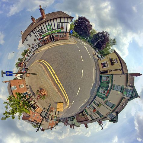 Quorn Village Center Stereographic Projection, via Flickr. 360 Degree Photography, Panorama 360, 360 Photography, Panorama Photography, A Level Photography, Miniature Photography, Panoramic Photography, Panoramic Photo, Vintage Png