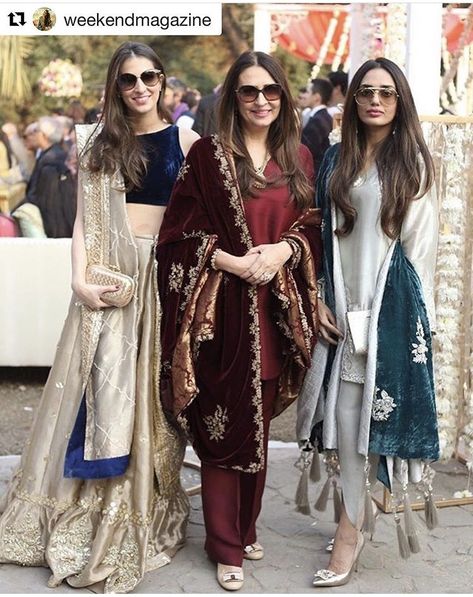 Love these outfits Pakistani Shawl Outfit, Pakistani Shawl, Velvet Shawl Wedding, Expensive Hair, Pakistani Formal Dresses, Velvet Dress Designs, Velvet Shawl, Pakistani Wedding Outfits, Pakistani Dresses Casual