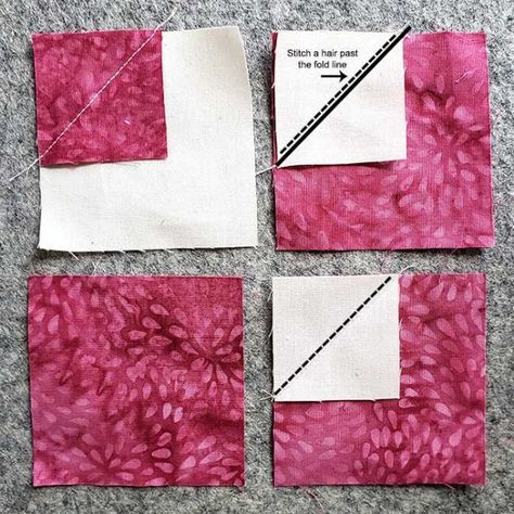 Morning Glory Quilt Block tutorial - Freemotion by the River Morning Glories Quilt Pattern, Morning Glory Quilt Pattern, Flowering Snowball Quilts, Floral Quilts, Quilt Scraps, Flower Quilt Patterns, Charm Square Quilt, Charm Squares, Layer Cake Quilts