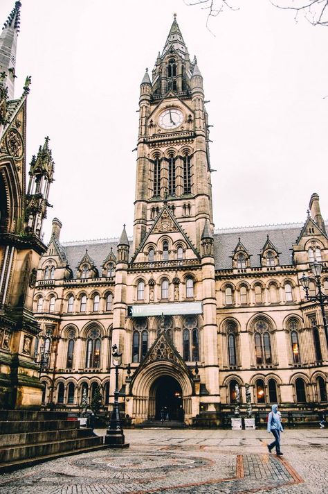 Trips To London, Manchester Architecture, Manchester Town Hall, Manchester Travel, Being A Princess, England Aesthetic, University Of Manchester, Uni Room, Uk City