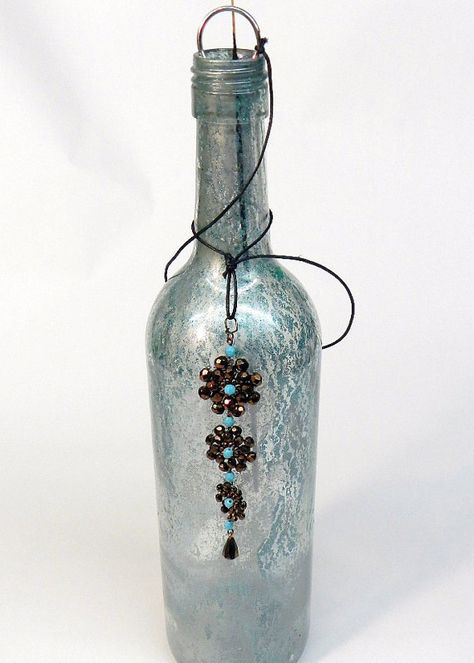 Recycled Bottle Incense Burner by BottleRedux on Etsy Wine Bottle Incense Burner Diy, Incense Burner Diy, Steampunk Bottles, Wine Bottle Incense Burner, Bottle Incense Burner, Incense Bottle, Bottle Slumping, Bottle Ideas, Bee Creative