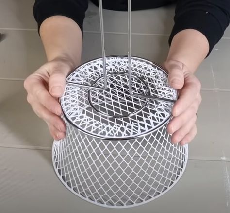 Woman attaches two Dollar Store baskets to paper towel holder and creates lovely DIY piece Dollar Store Baskets, Towel Holder Diy, Diy Home Decor Living Room, Dollar Store Diy Organization, Dollar Store Diy Projects, Dollar Store Hacks, Two Dollars, Diy Dollar Tree Decor, Dollar Tree Decor