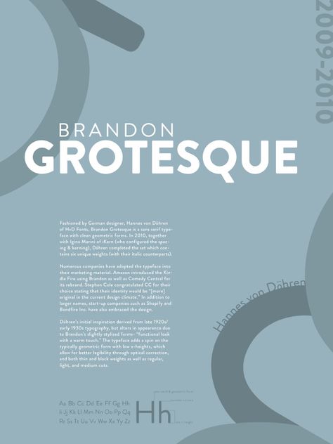 Brandon Grotesque TypePoster – Rebekah Fry Brandon Grotesque, Font Inspiration, Types Of Lettering, Geometric Form, Typography Inspiration, Typography Poster, Fonts Design, Desi, Initials