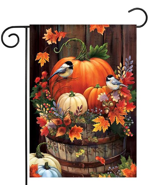 PRICES MAY VARY. ❉ 【FALL YARD DECOR】- Brighten up your home and garden with this fall decorations,It will be a perfect decoration for welcoming guests to your home. Ideal for garden outdoor, backyard, lawn, yard, porch, patio, deck, terrace, veranda,home farmhouse,garden decor for outside. ❉ 【DURABLE AND PREMIUM QUALITY MATERIAL】- Made of washable burlap which with weather resistant and fade-resistant.the fall flag is also double stitched.it has awesome quality,so they can hold up in rain, snow, Fall Pumpkins Painting, Winter Flags, Fall Yard Decor, Thanksgiving Pumpkins, Pumpkin Garden, Fall Garden Flag, Porch Decorations, Lawn Art, Zucca Halloween