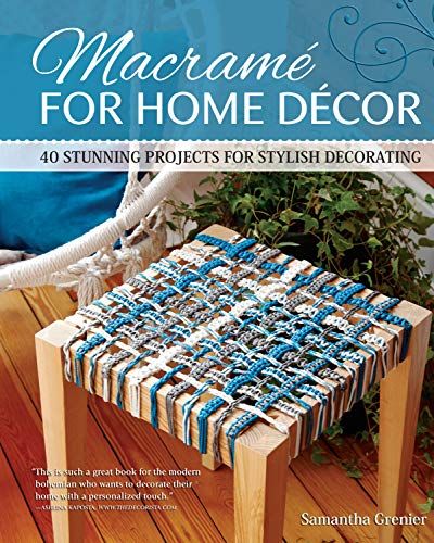 Macrame for Home Decor: 40 Stunning Projects for Stylish ... https://smile.amazon.com/dp/1565239512/ref=cm_sw_r_pi_dp_U_x_wQY5CbX9HFEN2 Essential Knots, Modern Bohemian Decor, Knots Guide, Macrame Home Decor, Makramee Diy, Diy Plant Hanger, Chic Rug, Plant Hangers, Modern Macrame