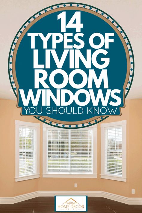 Living Room Windows: 14 Types You Need to Know Bay Windows Ideas Living Room, Now Window Living Room, 6 Ft Windows Living Room, Large White Windows Living Room, Living Room Window Design Ideas, Wall With 2 Windows Living Rooms, Bare Windows Living Room, Great Room Window Ideas, 4 Windows In A Row Living Rooms