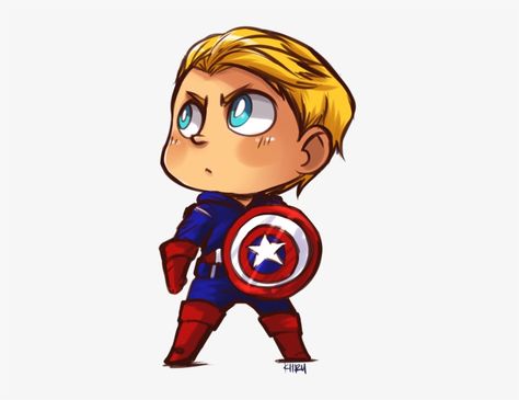 Chibi Superhero, Captain America Drawing, Chibi Marvel, Baby Avengers, Marvel Cartoons, Marvel Drawings, Captain America Shield, Chris Evans Captain America, Marvel Avengers Funny