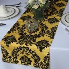 Wholesale Table Runners | Table Decorations | eFavormart Runners Table, Wedding Table Runner, Red And White Weddings, Fabric Table Runner, Burlap Table Runners, Table Runners Wedding, Special Dinner, Beautiful Centerpieces, Damask Print